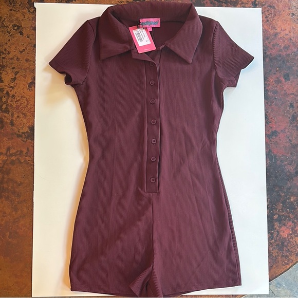 Edikted Lane Ribber Romper - Picture 2 of 4